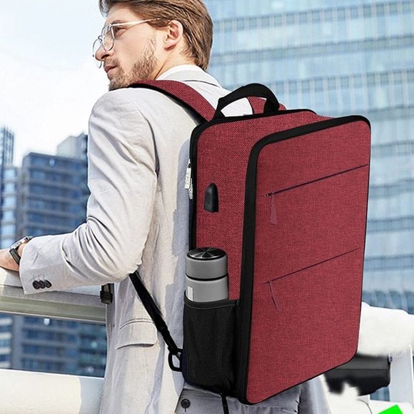 Bags Laptop Backpack Sleeve With Usb Port Wine Red Poshmark